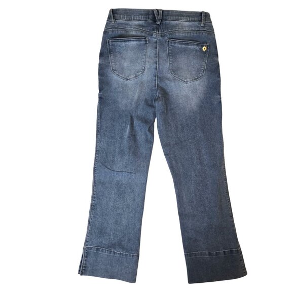 Democracy Ab Solutions Hi Rise Kick Flare Slimming Jeans 6 NEW - Picture 2 of 12